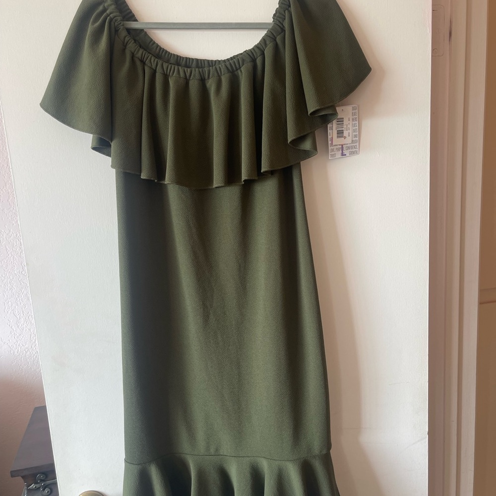 Olive Green Cici Dress by LuLaRoe